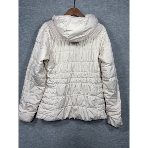 Columbia Womens XL Thermal Coil Jacket Zip Closure Insulated Ivory Lightweight & - Picture 7 of 7